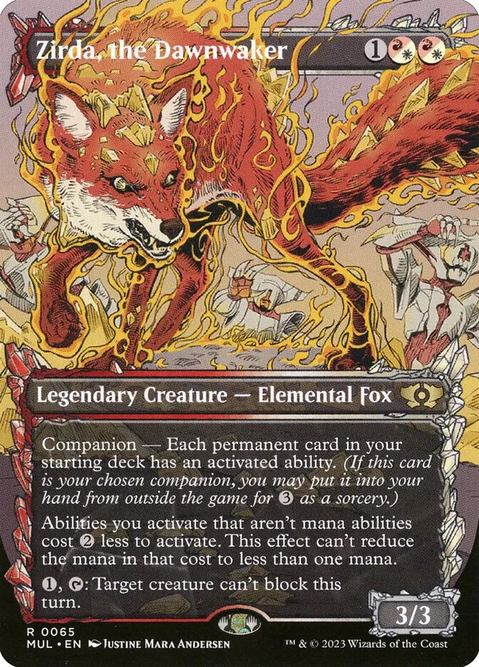 2023 Multiverse Legends Zirda, the Dawnwaker [Foil] rare #65 rare card image