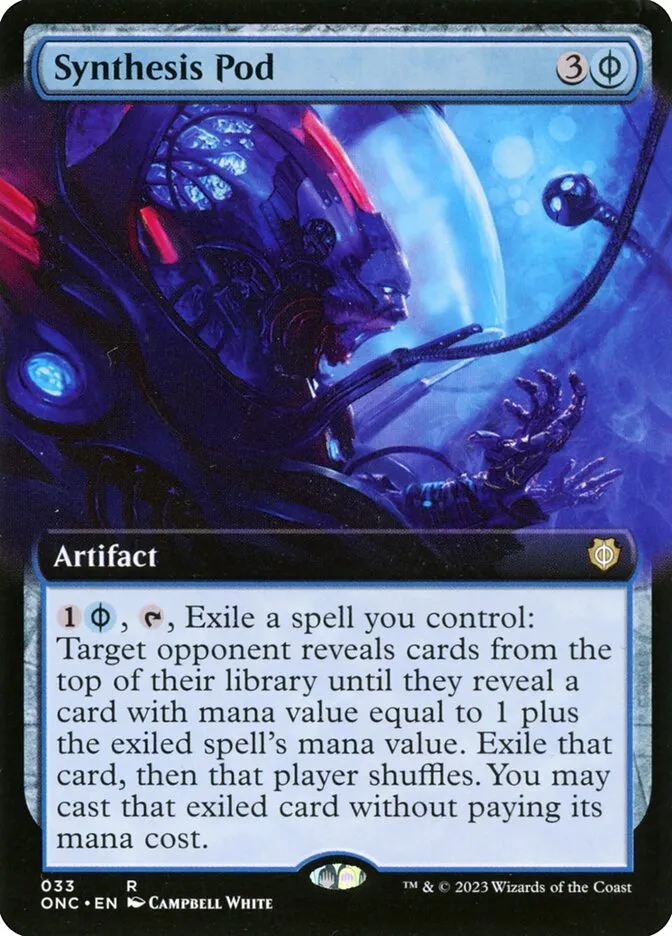 2023 Phyrexia: All Will Be One Commander Synthesis Pod [Extended Art] rare #33 rare card image