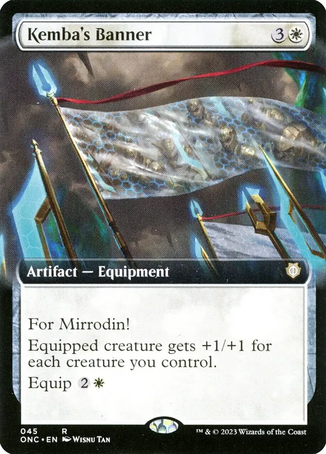 2023 Phyrexia: All Will Be One Commander Kemba's Banner [Extended Art] rare #45 rare card image