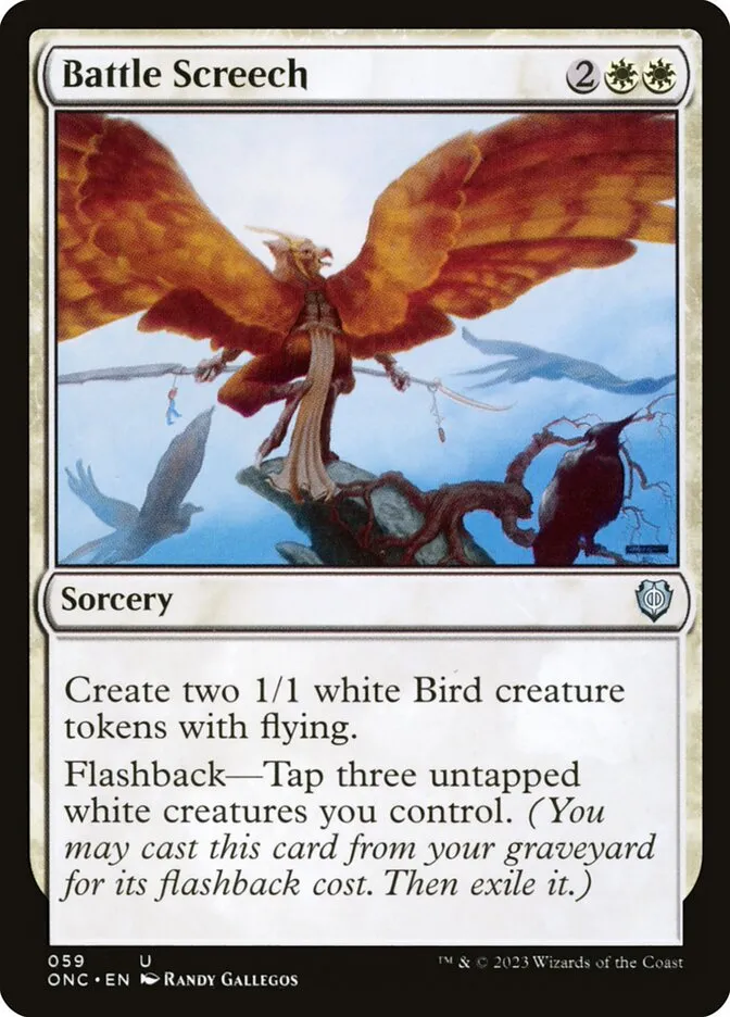 2023 Phyrexia: All Will Be One Commander Battle Screech #59 uncommon card image
