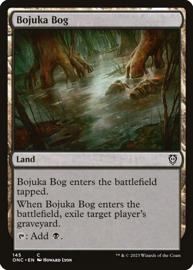 2023 Phyrexia: All Will Be One Commander Bojuka Bog #145 common card image