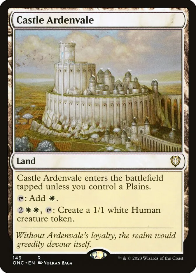 2023 Phyrexia: All Will Be One Commander Castle Ardenvale #149 rare card image