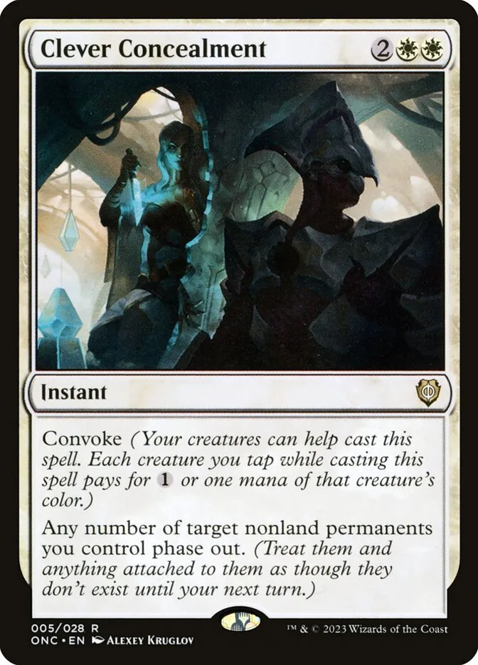 2023 Phyrexia: All Will Be One Commander Clever Concealment rare #5 rare card image