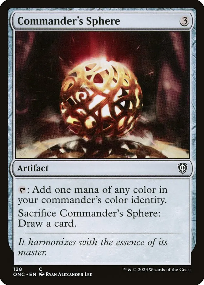 2023 Phyrexia: All Will Be One Commander Commander's Sphere common #128 common card image