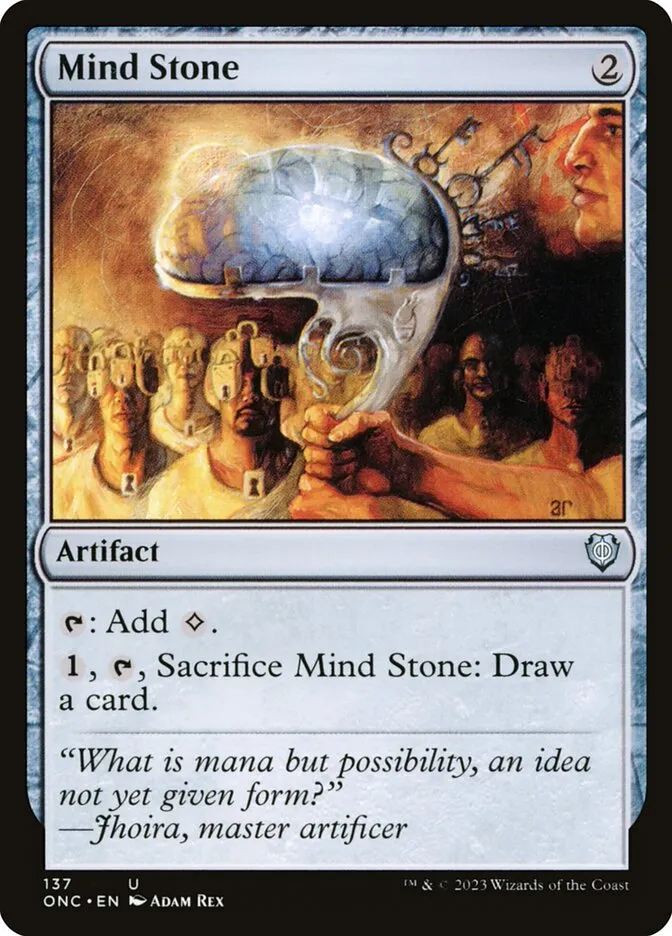 2023 Phyrexia: All Will Be One Commander Mind Stone #137 uncommon card image