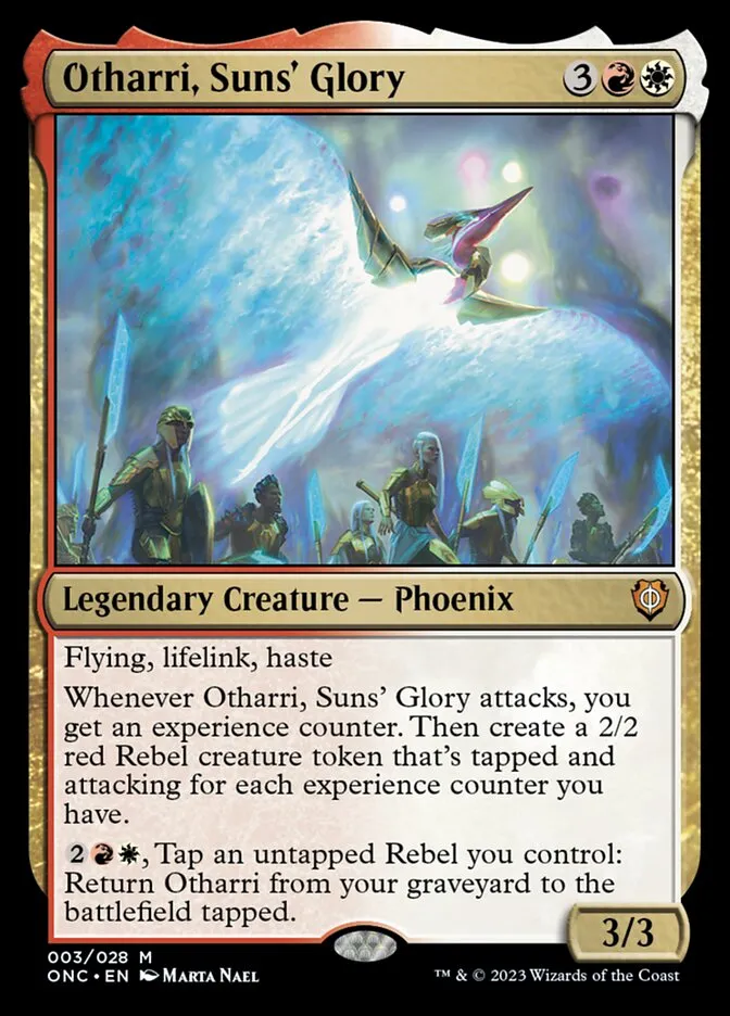 2023 Phyrexia: All Will Be One Commander Otharri, Suns' Glory mythic #3 mythic card image