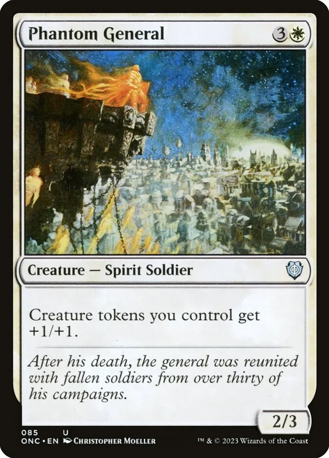 2023 Phyrexia: All Will Be One Commander Phantom General uncommon #85 uncommon card image