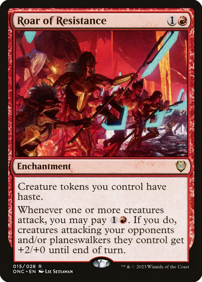 2023 Phyrexia: All Will Be One Commander Roar of Resistance rare #15 rare card image