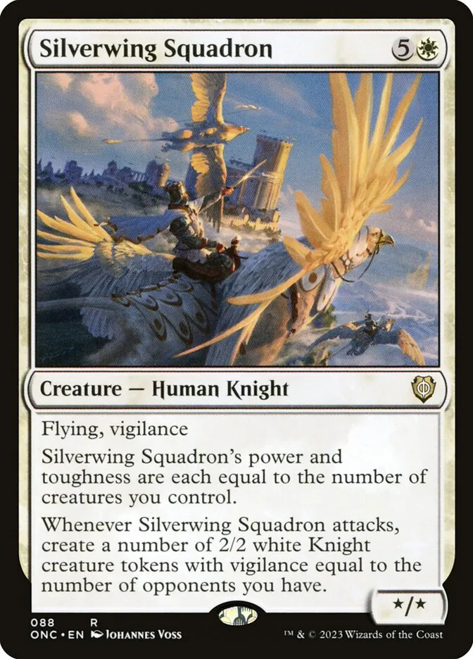 2023 Phyrexia: All Will Be One Commander Silverwing Squadron rare #88 rare card image