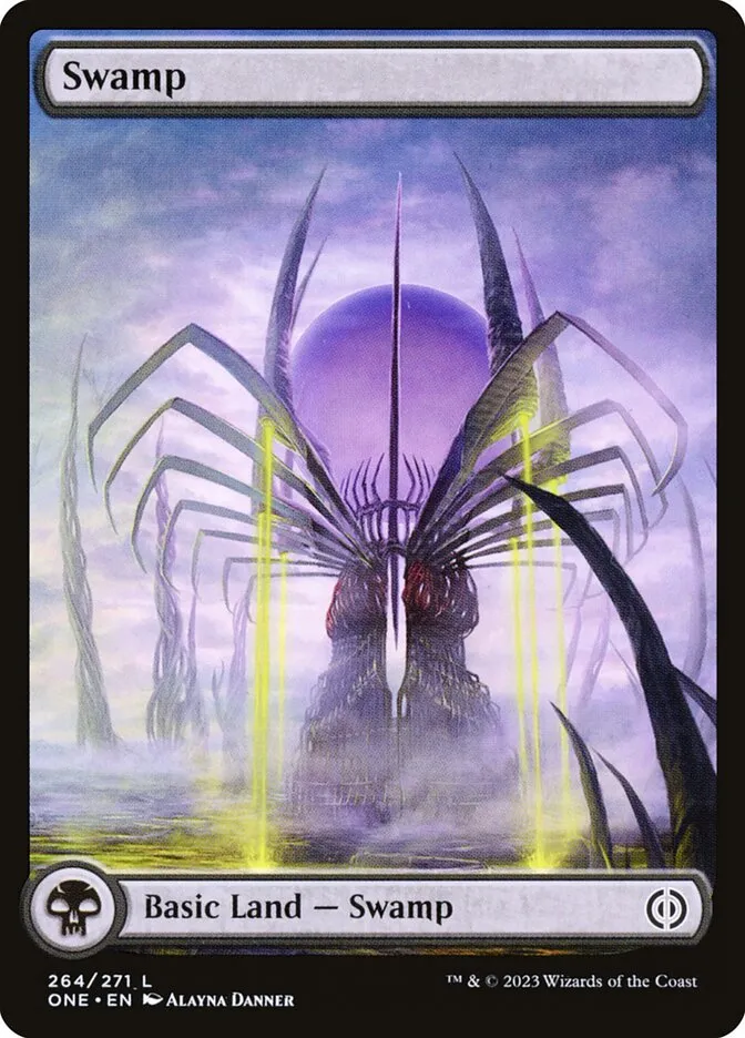 2023 Phyrexia: All Will Be One Swamp common #264 common card image
