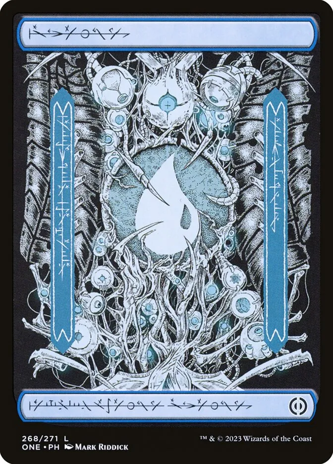 2023 Phyrexia: All Will Be One Island common #268 common card image