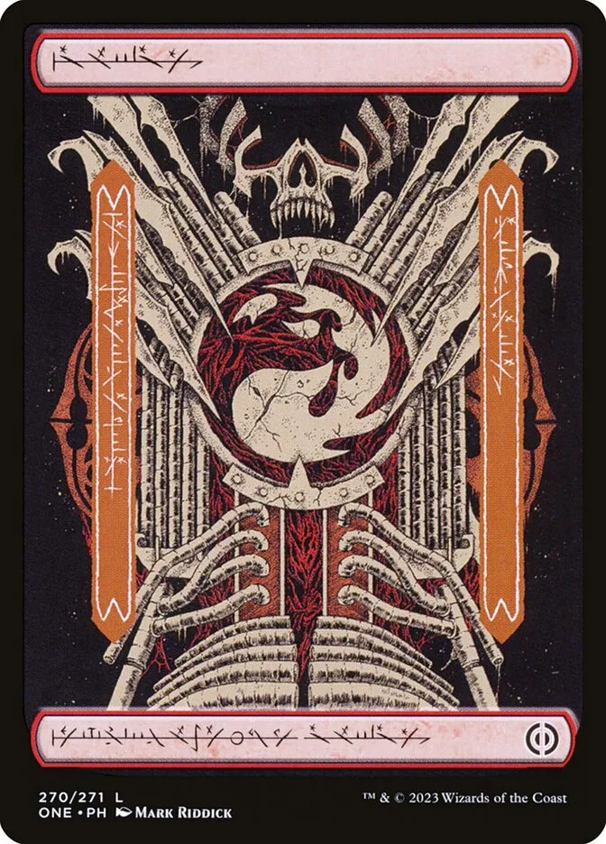 2023 Phyrexia: All Will Be One Mountain [Foil] common #270 common card image