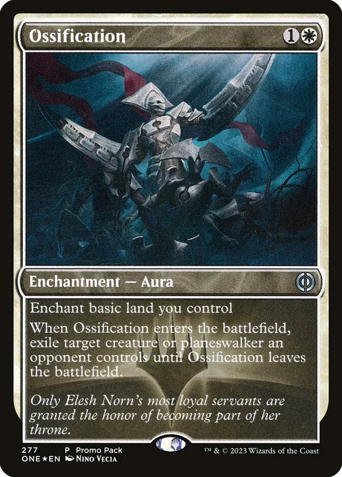 2023 Phyrexia: All Will Be One Ossification uncommon #277 uncommon card image