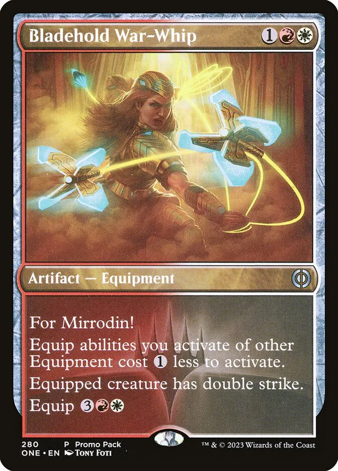 2023 Phyrexia: All Will Be One Bladehold War-Whip #280 uncommon card image