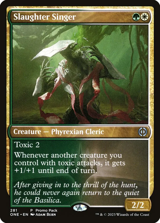 2023 Phyrexia: All Will Be One Slaughter Singer uncommon #281 uncommon card image