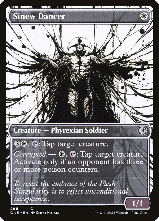 2023 Phyrexia: All Will Be One Sinew Dancer common #286 common card image