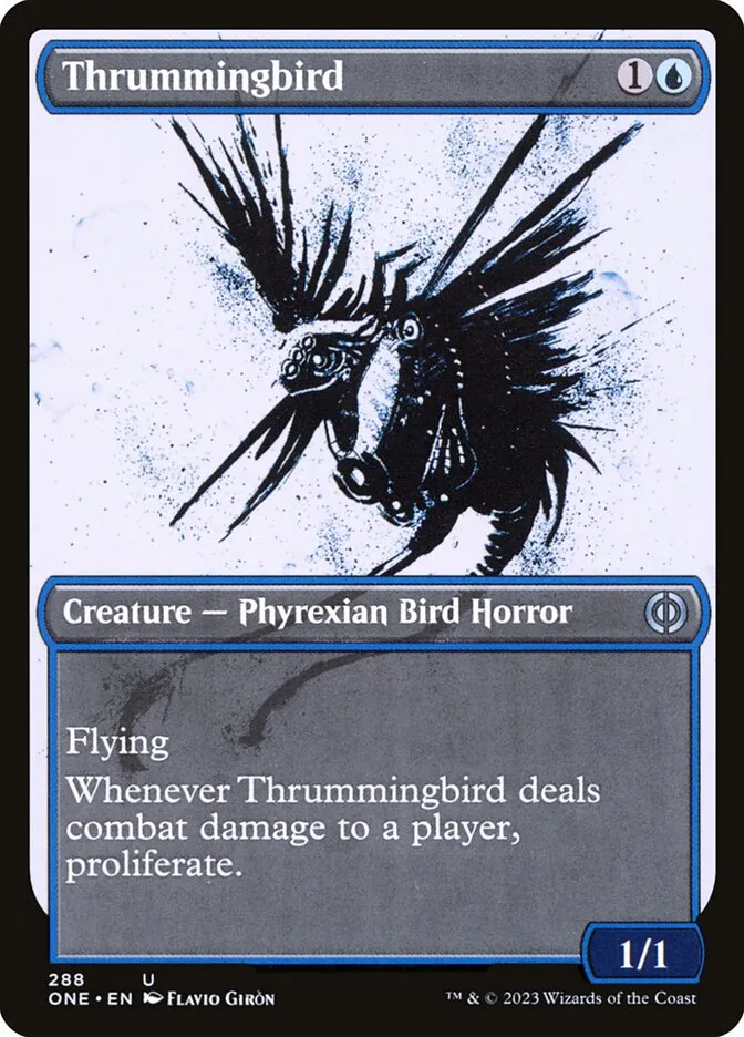 2023 Phyrexia: All Will Be One Thrummingbird #288 uncommon card image