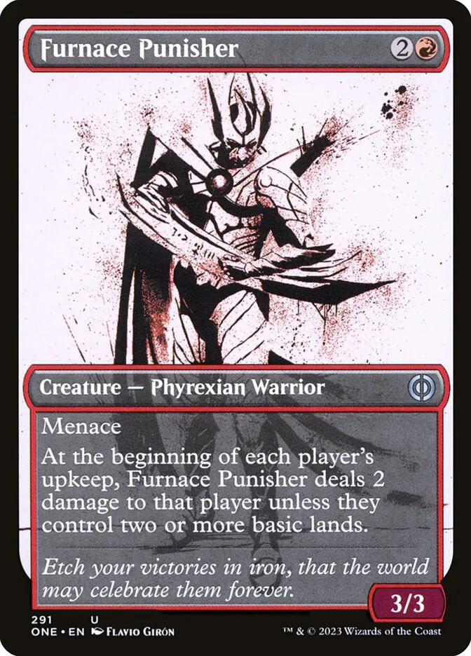 2023 Phyrexia: All Will Be One Furnace Punisher #291 uncommon card image