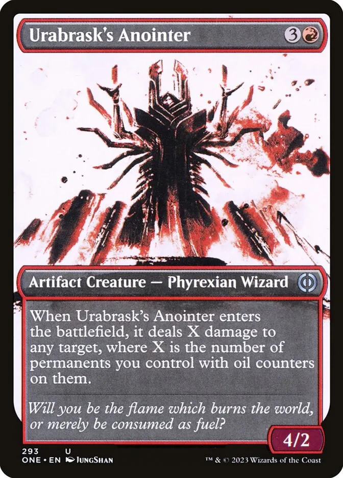 2023 Phyrexia: All Will Be One Urabrask's Anointer uncommon #293 uncommon card image