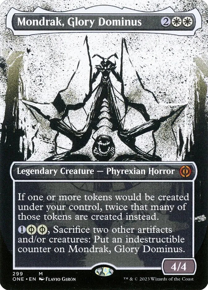 2023 Phyrexia: All Will Be One Mondrak, Glory Dominus #299 mythic card image