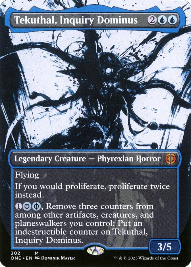 2023 Phyrexia: All Will Be One Tekuthal, Inquiry Dominus #302 mythic card image