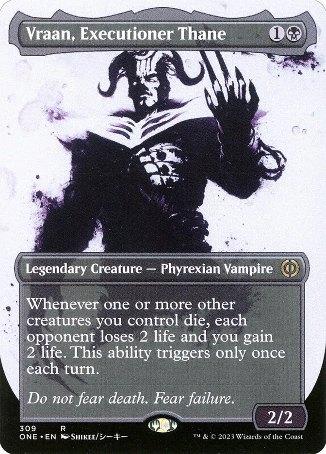 2023 Phyrexia: All Will Be One Vraan, Executioner Thane #309 rare card image