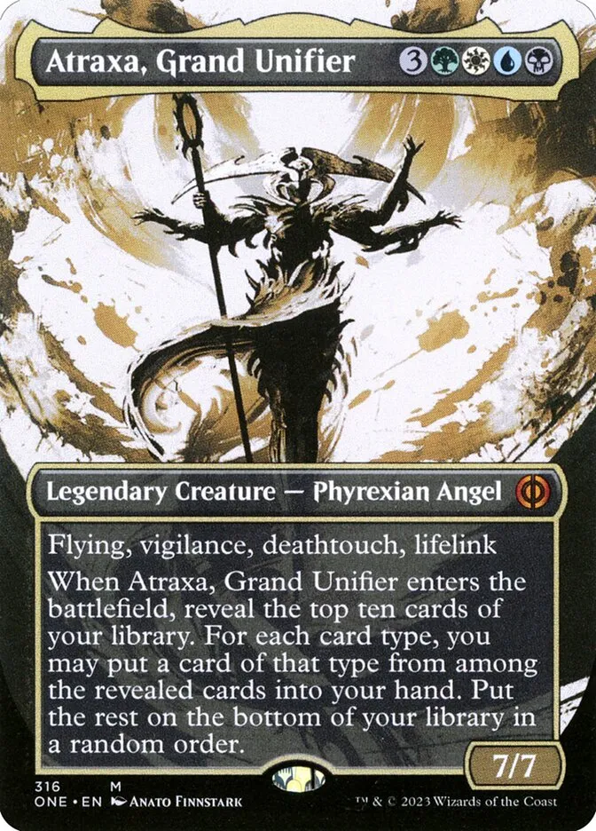 2023 Phyrexia: All Will Be One Atraxa, Grand Unifier #316 mythic card image