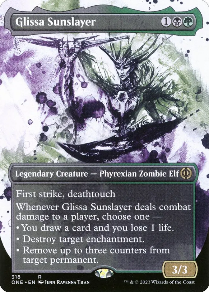 2023 Phyrexia: All Will Be One Glissa Sunslayer #318 rare card image