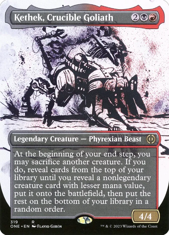 2023 Phyrexia: All Will Be One Kethek, Crucible Goliath #319 rare card image