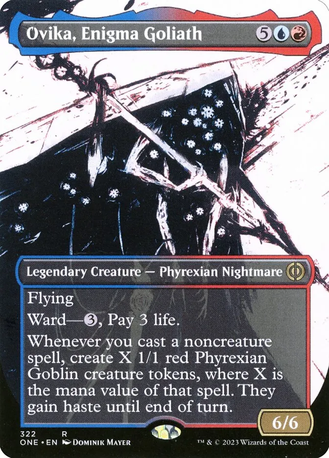 2023 Phyrexia: All Will Be One Ovika, Enigma Goliath #322 rare card image