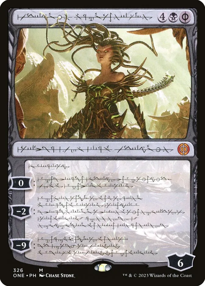 2023 Phyrexia: All Will Be One Vraska, Betrayal's Sting #326 mythic card image