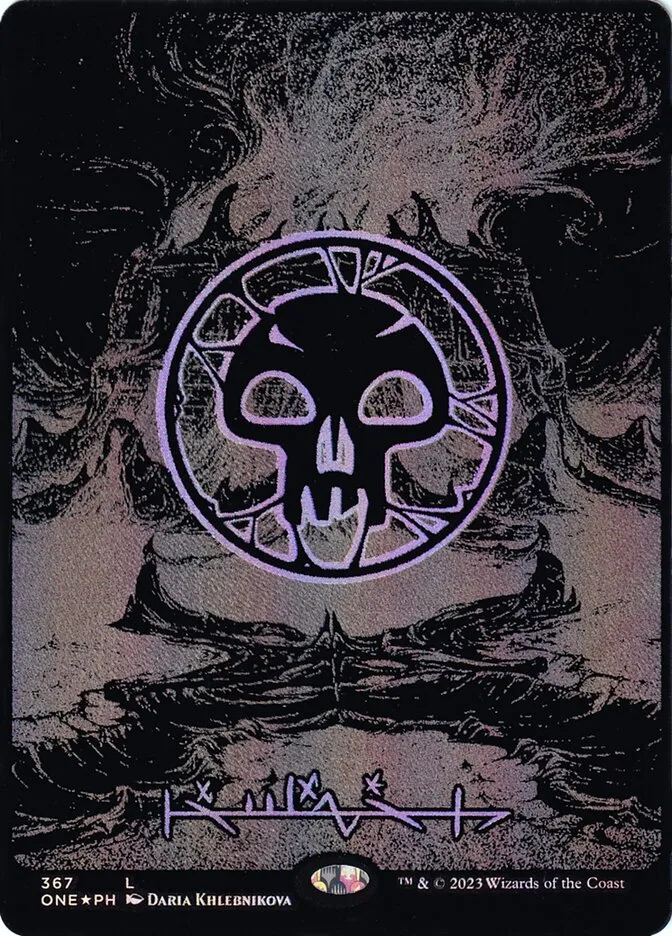2023 Phyrexia: All Will Be One Swamp common #367 common card image