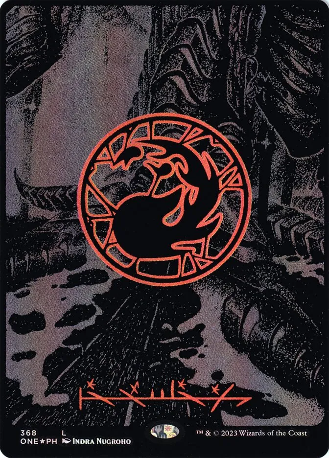 2023 Phyrexia: All Will Be One Mountain common #368 common card image