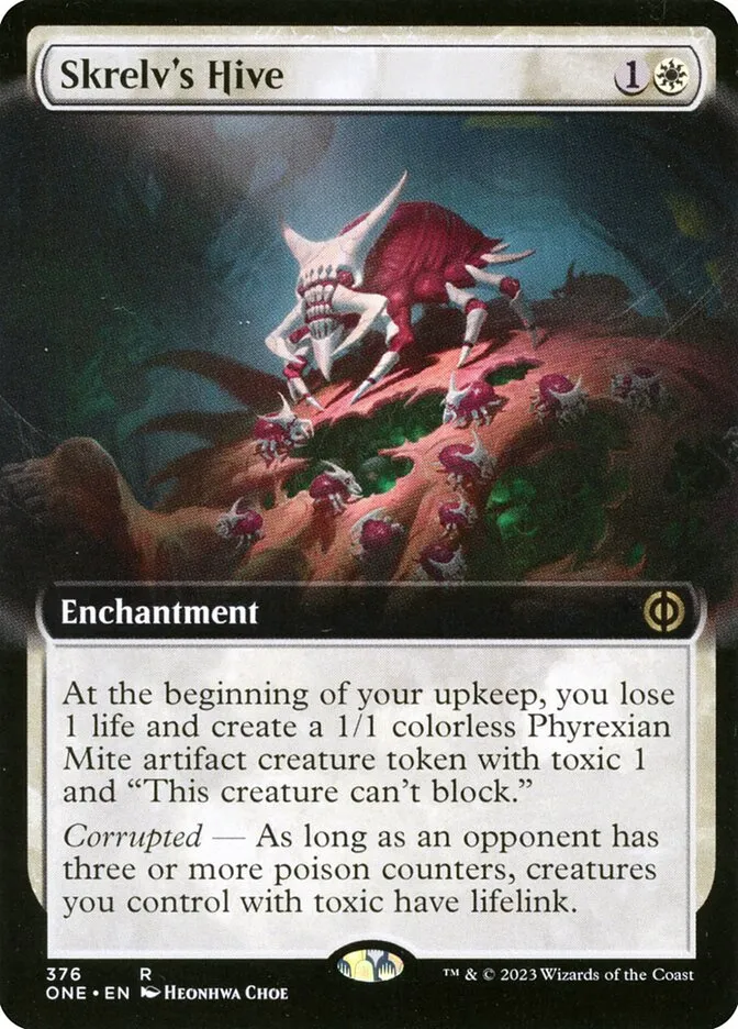 2023 Phyrexia: All Will Be One Skrelv's Hive [Extended] rare #376 rare card image
