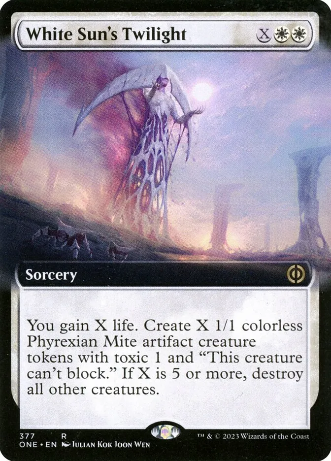 2023 Phyrexia: All Will Be One White Sun's Twilight [Extended] rare #377 rare card image