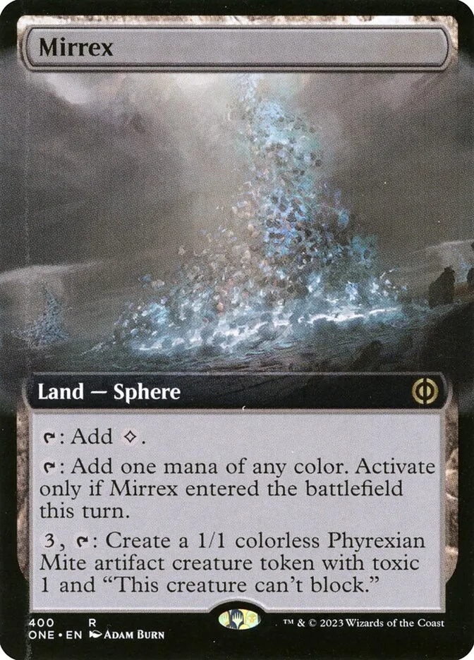 2023 Phyrexia: All Will Be One Mirrex [Extended] rare #400 rare card image