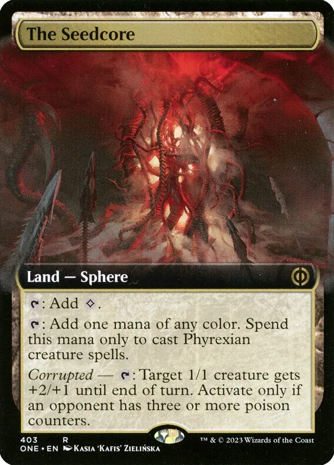 2023 Phyrexia: All Will Be One The Seedcore [Extended] rare #403 rare card image