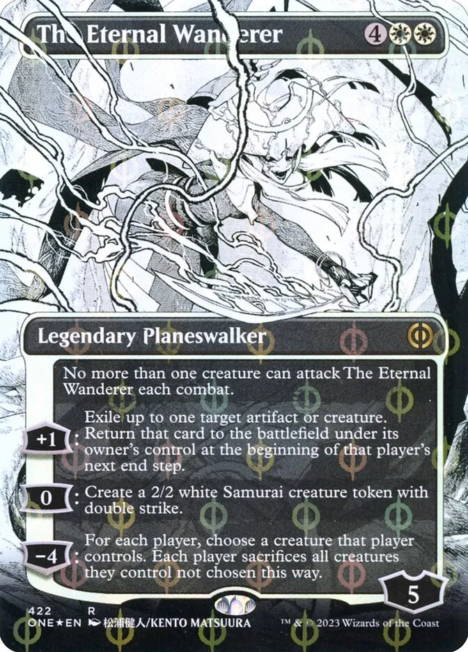 2023 Phyrexia: All Will Be One The Eternal Wanderer [Compleat] rare #422 rare card image