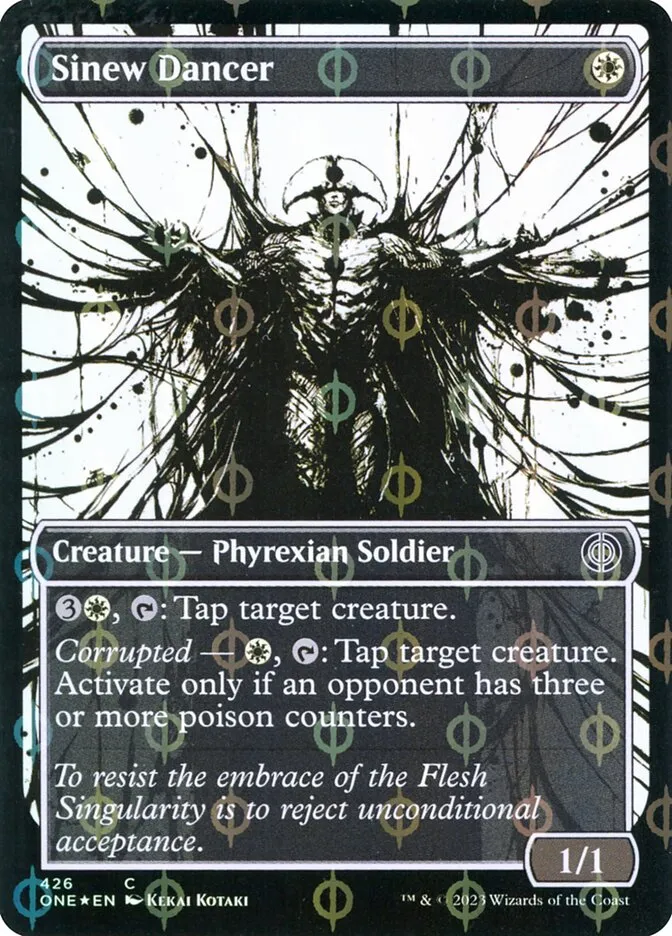 2023 Phyrexia: All Will Be One Sinew Dancer [Compleat] common #426 common card image