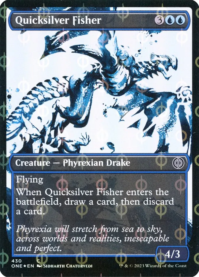 2023 Phyrexia: All Will Be One Quicksilver Fisher [Compleat] common #430 common card image