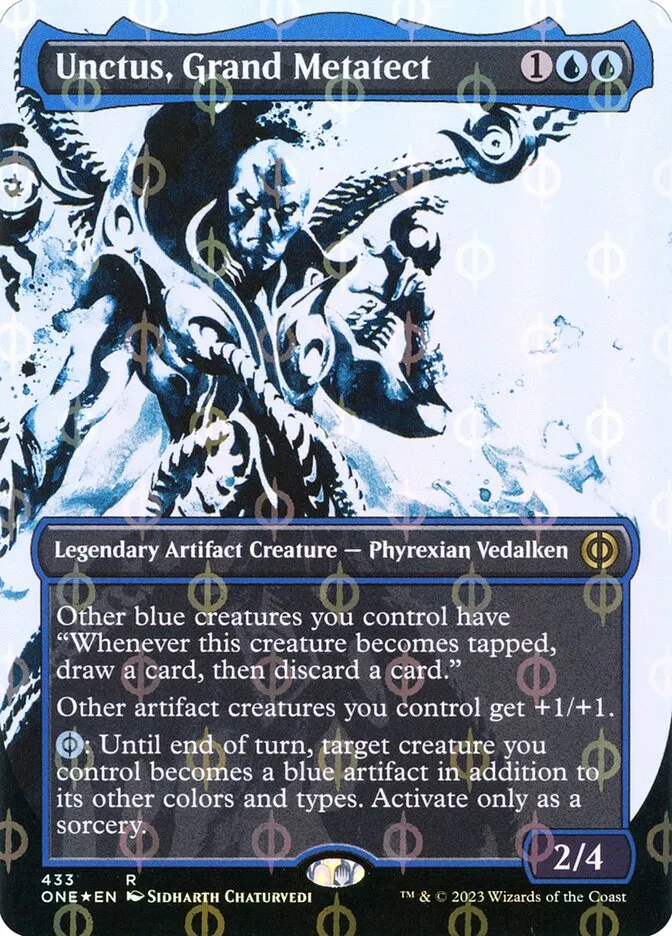 2023 Phyrexia: All Will Be One Unctus, Grand Metatect [Compleat] rare #433 rare card image