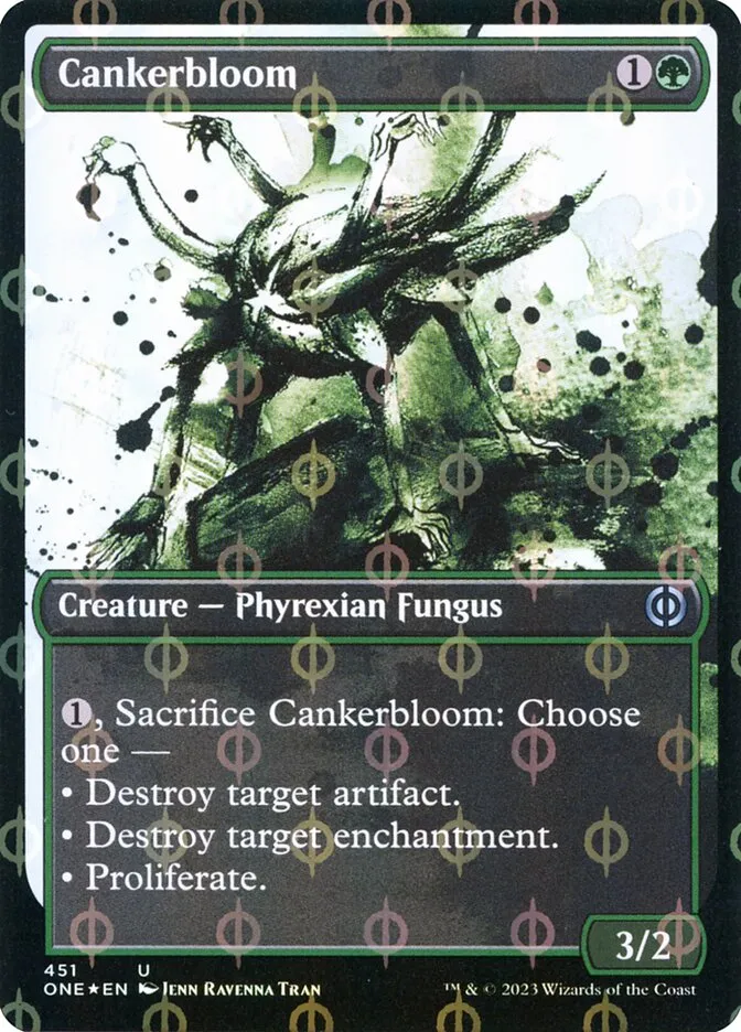 2023 Phyrexia: All Will Be One Cankerbloom [Compleat] uncommon #451 uncommon card image