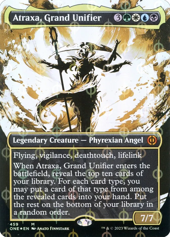 2023 Phyrexia: All Will Be One Atraxa, Grand Unifier [Compleat] mythic #459 mythic card image