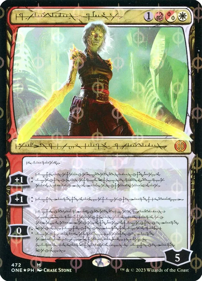 2023 Phyrexia: All Will Be One Nahiri, the Unforgiving [Compleat] mythic #472 mythic card image