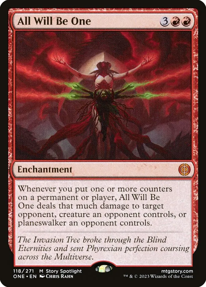 2023 Phyrexia: All Will Be One All Will Be One [Foil] mythic #118 mythic card image