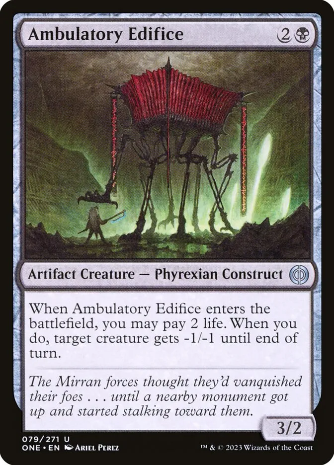 2023 Phyrexia: All Will Be One Ambulatory Edifice #79 uncommon card image