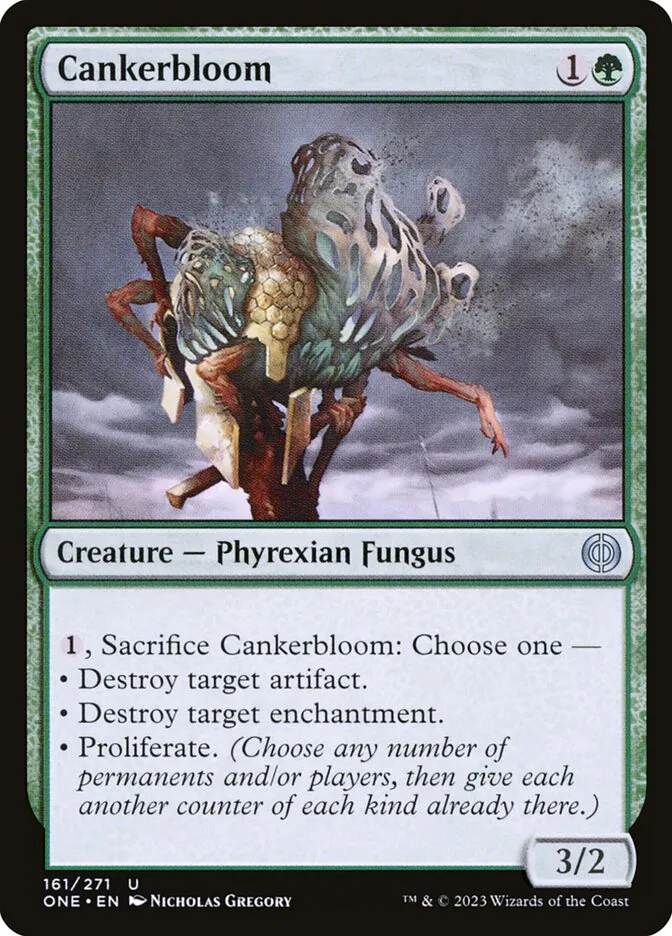 2023 Phyrexia: All Will Be One Cankerbloom #161 uncommon card image