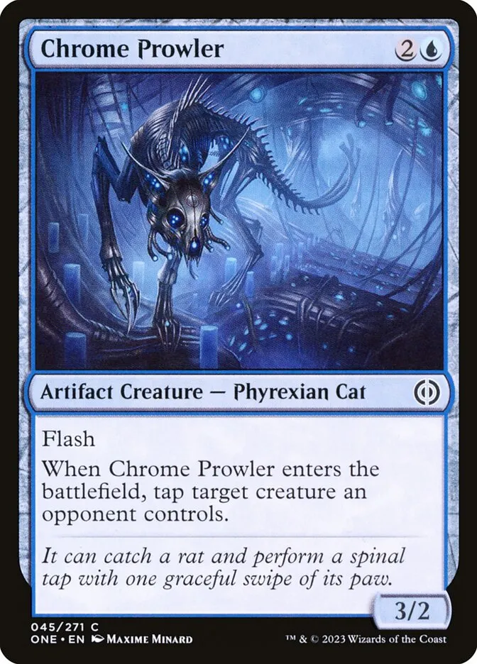 2023 Phyrexia: All Will Be One Chrome Prowler [Foil] common #45 common card image