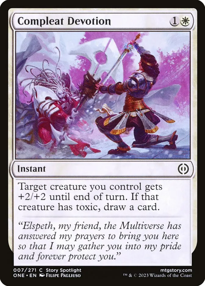 2023 Phyrexia: All Will Be One Compleat Devotion common #7 common card image