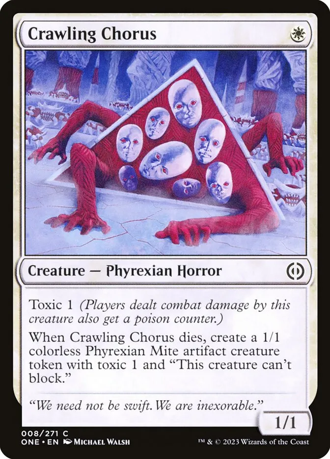 2023 Phyrexia: All Will Be One Crawling Chorus common #8 common card image